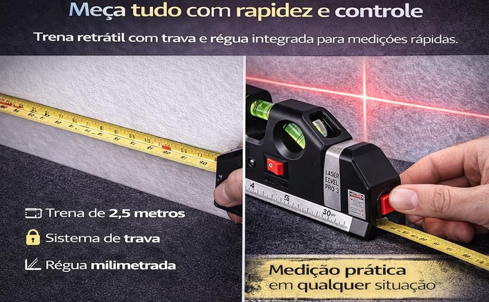 Level Pro 3 - Nível Laser com Trena